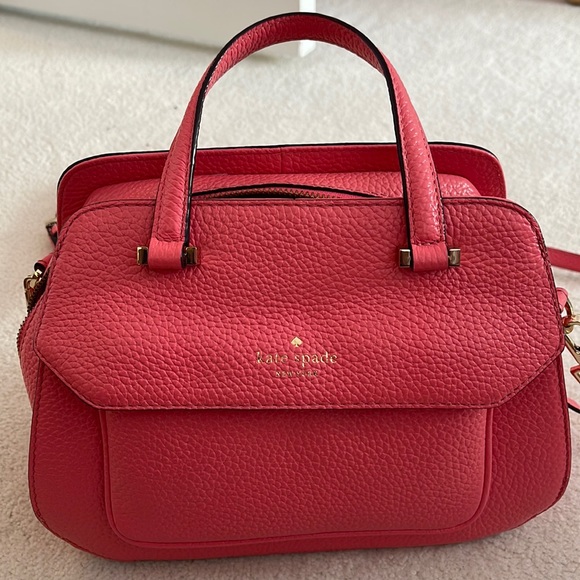 Bright pink Kate Spade leather bag - Picture 2 of 8